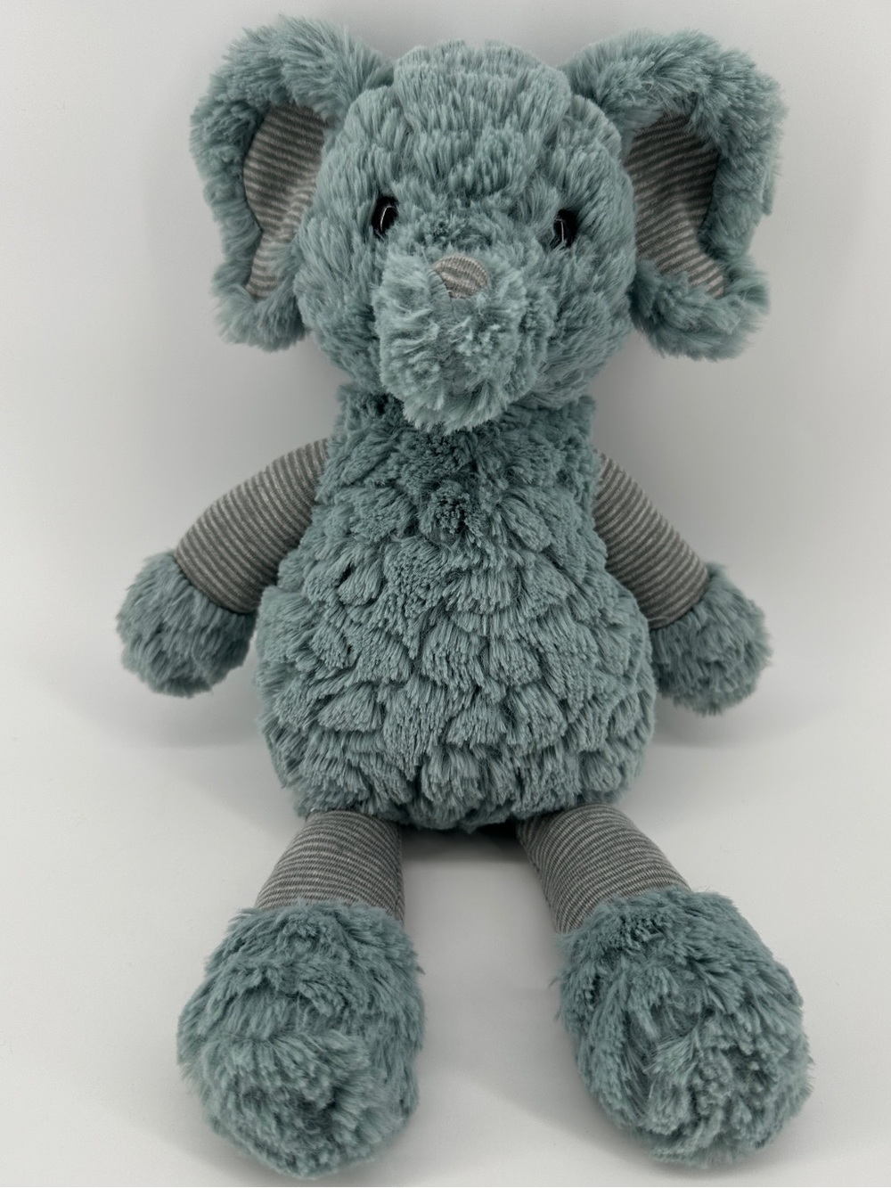 Mary Meyer Putty Elephant Indigo Blue Pinstripe Plush 13 Inch Stuffed Toy